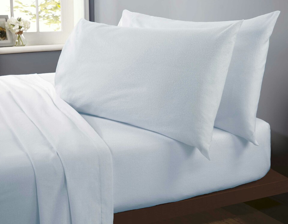 image 1 of So Soft Microfibre 180 Thread Count Sheet Set | Blue | Double | 1