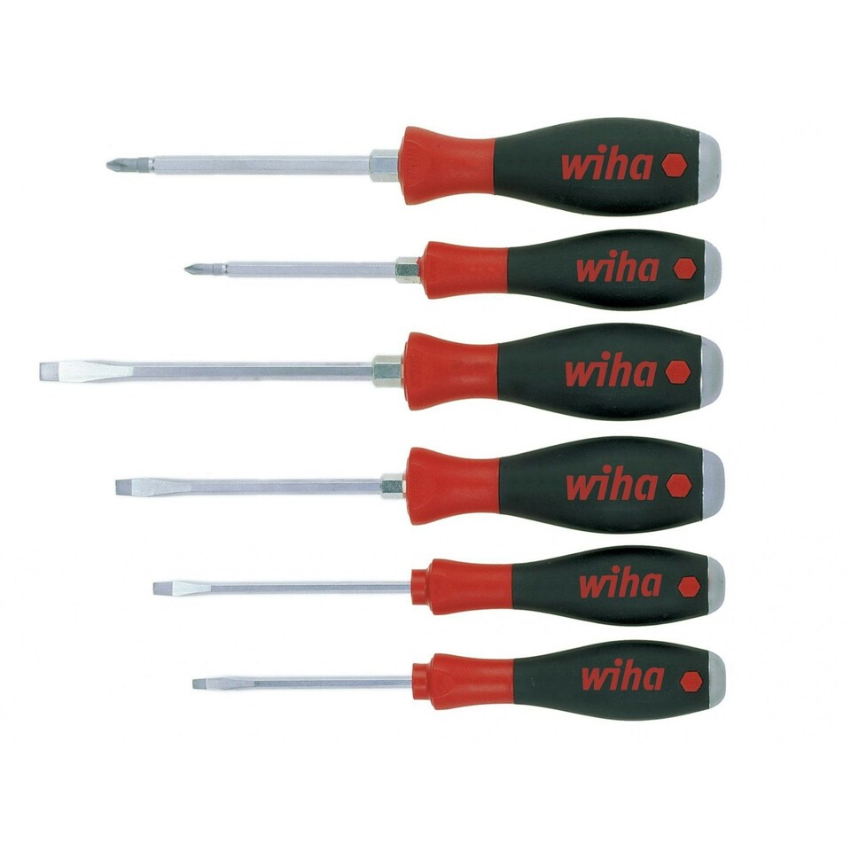 Wiha Softfinish Sl/ph Hex Blade Screwdriver Set, 7 Piece - Multi Colour - One Size