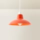 image 4 of ValueLights Civic Red Metal Fit Ceiling Pendant Light Shade and Bulb