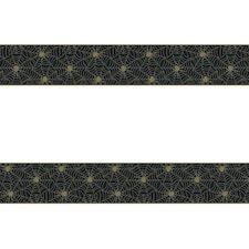 Unique Party Plastic Spider Web Party Table Cover - Black/Gold/White - One Size