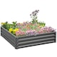 image 1 of Outsunny Raised Garden Bed Metal Garden Flower Vegetable Planter