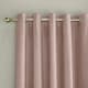 image 2 of Savoy Blush Blackout Curtains 66 x 72 inch (168 x 183 cm) 100% Blackout Eyelet Thermal Noise Reducing Curtains for Bedroom and Living Room