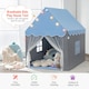 image 7 of COSTWAY Large Kids Play House Children Indoor Outdoor Castle Fairy Tent
