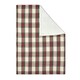 image 1 of Christmas Check Throw with Sherpa Back, Multi-Coloured