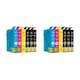 image 2 of 2x Sets of 4 & 4x Black Compatible Epson 603XL Ink Cartridges Multi