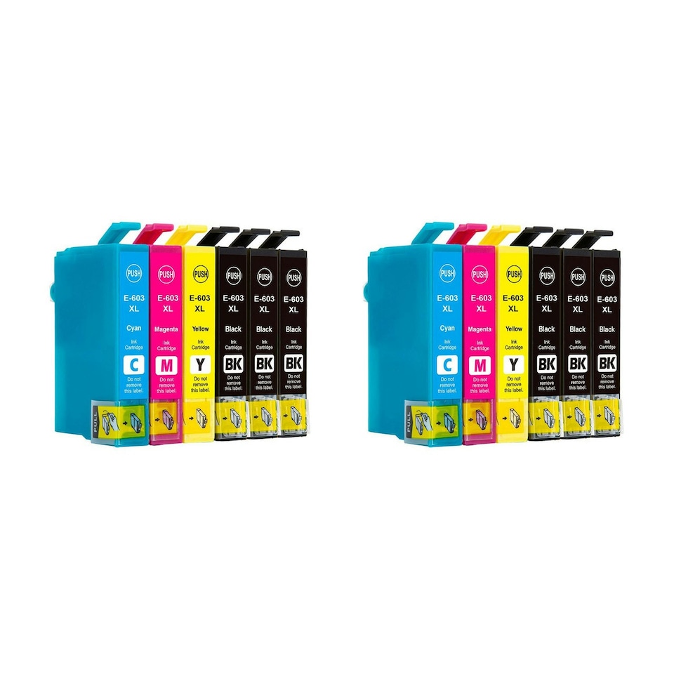 image 1 of 2x Sets of 4 & 4x Black Compatible Epson 603XL Ink Cartridges Multi