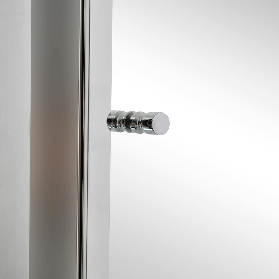 image 1 of HOMCOM Mirror Cabinet Shelves Bathroom Storage Stainless Steel Wall Cabinet