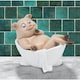 image 2 of 'Bathtime' Pig in Bath Tub Figurine Novelty Bathroom Decoration