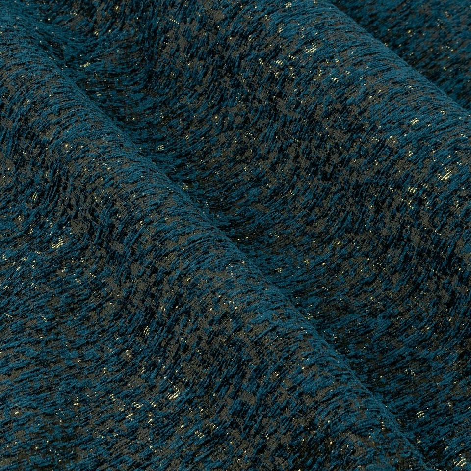 image 1 of Paoletti Galaxy Chenille Navy Eyelet Curtains 229 x 137cm