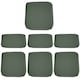 image 6 of Outsunny Cushion Cover Replacement Garden Rattan Patio Furniture Seat Cover Grey | Deep Grey