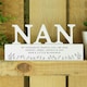 image 3 of Personalised Floral Wooden Nan Ornament