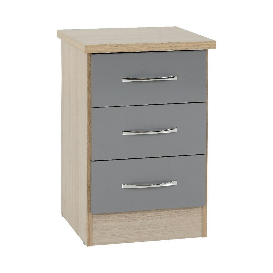 image 1 of Nevada 4 Door Wardrobe 4 Piece Bedroom Set Black