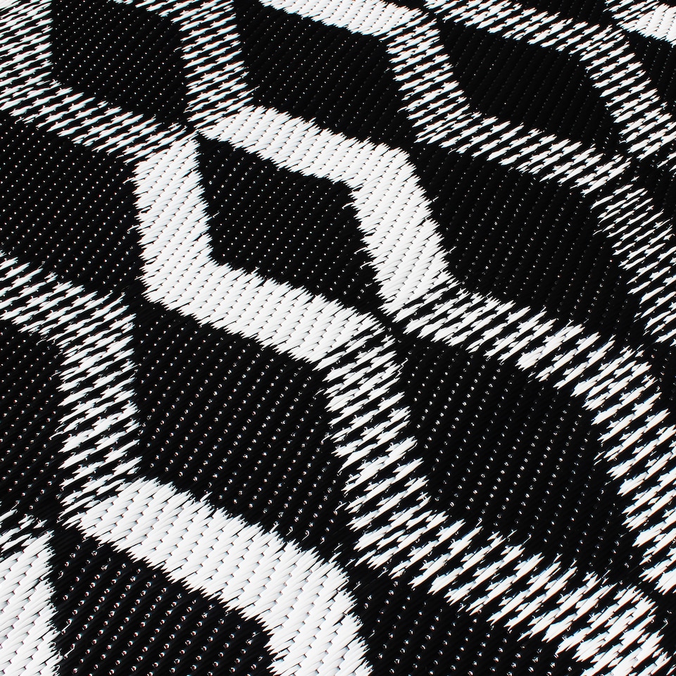 image 1 of Fusion Rico Outdoor Outdoor Rug Black