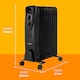image 8 of Abode AOFR9003B 2kW 9 Fin Oil Filled Radiator in Black