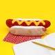 image 5 of Suck UK Plush Hot Dog Case - Fun Zipper Storage Pouch