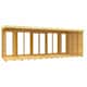 image 3 of 18ft x 7ft Pent Summer House (Full Height Window) - Wood - L214 x W533 x H201 cm | Brown