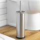 image 8 of Harbour Housewares Mismatched Toilet Brush & Bin Set - Brushed