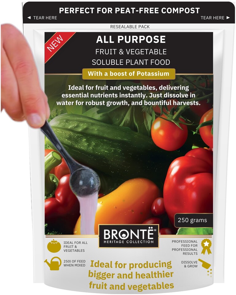 image 1 of All Purpose Fruit & Vegetable Plant Food 250g Fast Acting Nutrient-Rich Fertiliser with Potassium Bigger Healthier Crops