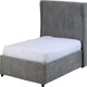 image 3 of Amelia Velvet 4ft 6in Double Storage Ottoman Bed Grey | Dark Grey