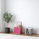 image 3 of Cube Unit with Insert | Cream | Beech & Dark Pink | 1