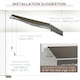 image 8 of Outsunny Manual Retractable Awning Garden Shelter Canopy 3 x 2m Grey 