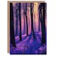 image 1 of Realistic Purple Bluebell Forest Dawn Sun Him Her Birthday Card