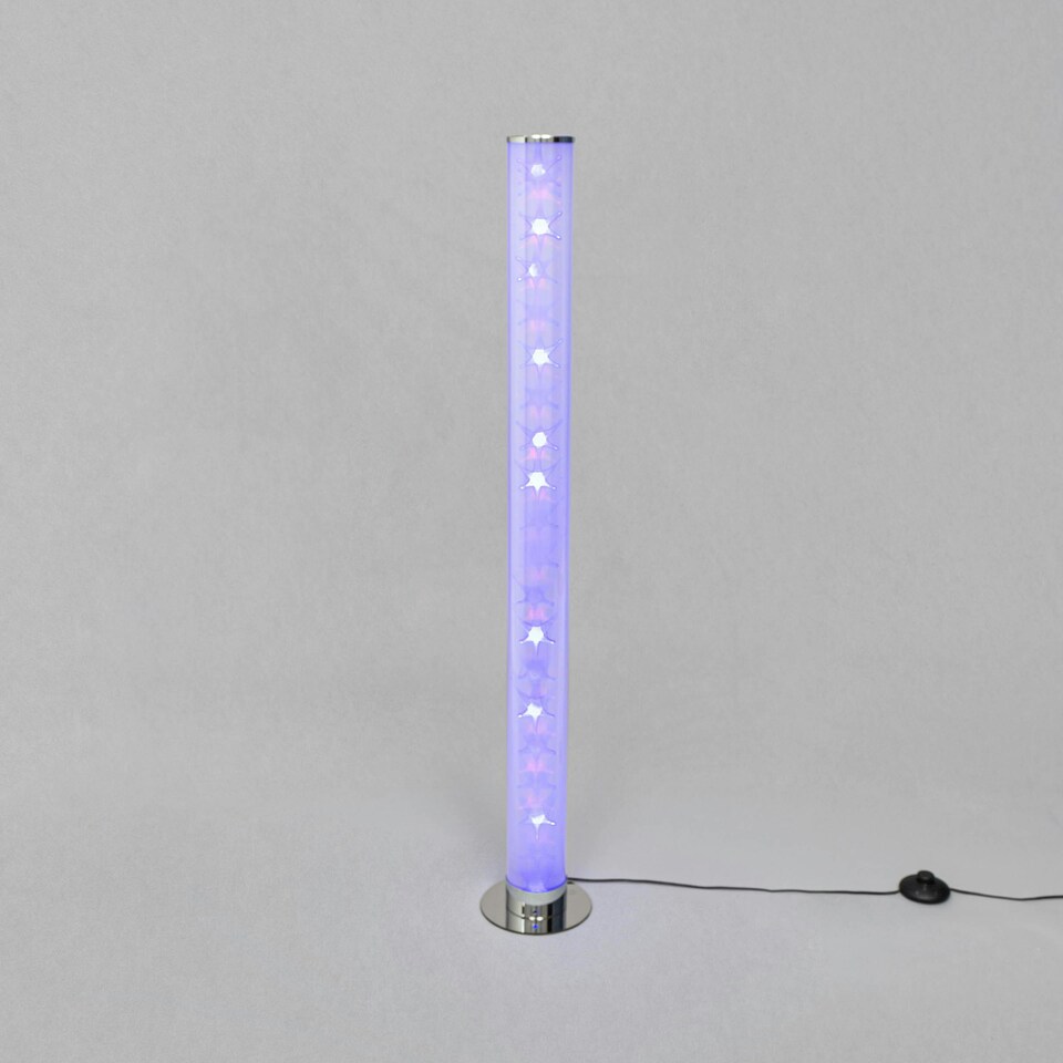 image 1 of BHS Glow Kid's LED Galaxy Floor Lamp, Silver