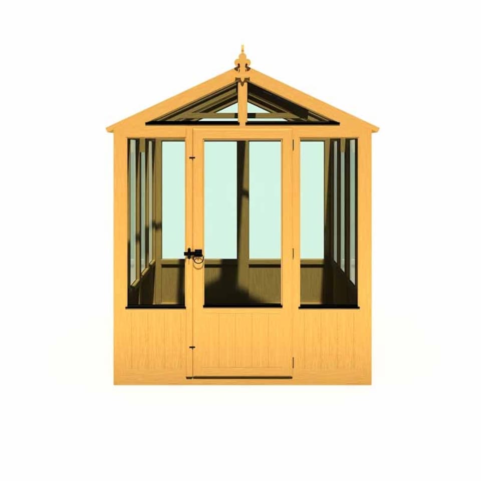 image 1 of Holkham 6 x 8 Greenhouse - Timber - L238 x W190.3 x H237.3 cm