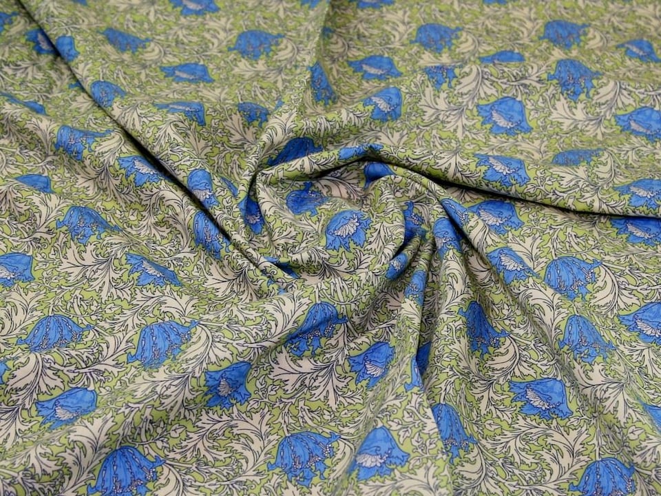 Green 100% Cotton Poplin Fabric for Dressmaking, Quilting, 110cm / 43" Wide - per metre
