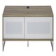 image 1 of Helium TV-Stand with 1 Door & 1 Flap Ligth Oak/White Brown | Light Oak