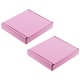 image 3 of 25 x Pink Mini (10cm x 10cm x 2cm) PIP Postal Shipping Large Letter Cardboard Boxes Pink