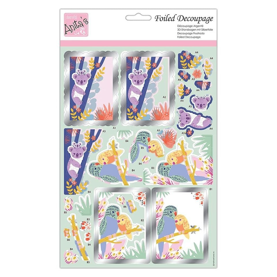 Foiled Decoupage - Koalas and Company - Docraft