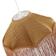 image 3 of Golden Ochre Victorian Scallop Pendant Light Shade with Long Tassels