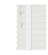 image 1 of 260cm Serene Faux Wood Venetian Blinds with Tapes (120cm Drop) | White | White