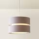 image 4 of ValueLights Sophia Large Grey 2 Tier Ceiling Light Shade | Grey