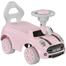 AIYAPLAY Ride On Car Foot To Floor Sliding Car Push Along Car with Air Horn, Anti-Over-Backwards Design, for Toddler from 18 to 36 Months - Pink