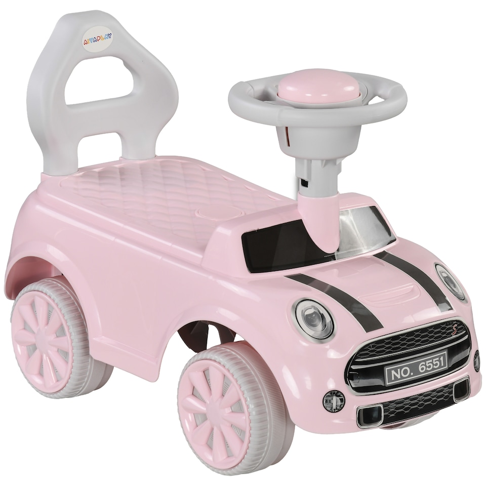 image 1 of AIYAPLAY Ride On Car Foot To Floor Sliding Car Push Along Car with Air Horn, Anti-Over-Backwards Design, for Toddler from 18 to 36 Months - Pink