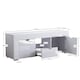 image 3 of Vida Designs Eclipse 2 Door 1 Drawer LED TV Unit Entertainment Stand, White | White | 1