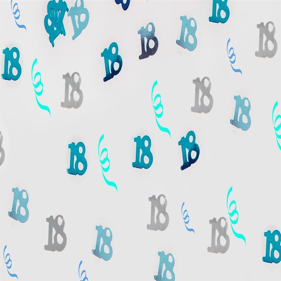 image 1 of 14g 18th Blue Happy Birthday Confetti