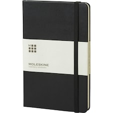 Moleskine Classic L Hard Cover Squared Notebook - Solid Black - One Size