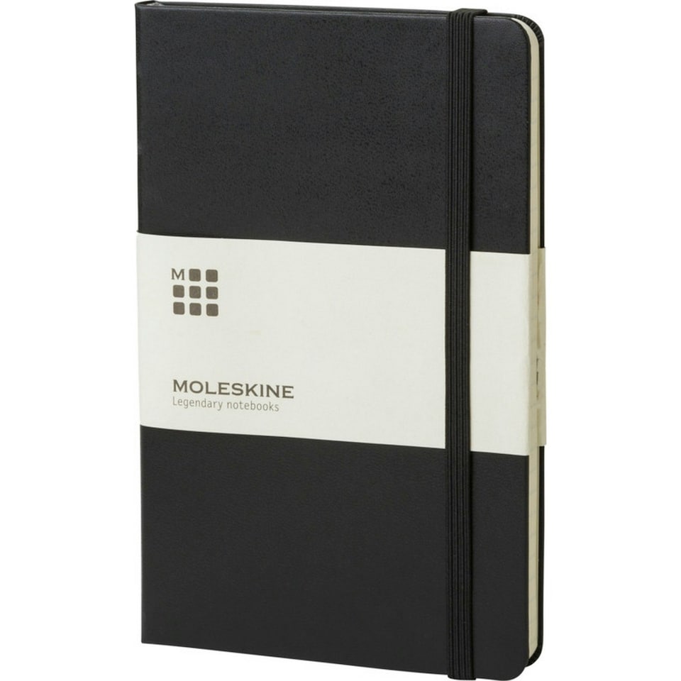 image 1 of Moleskine Classic L Hard Cover Squared Notebook - Solid Black - One Size