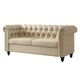 image 1 of Chesterfield Fabric Button back Sofa Settee - Victoria