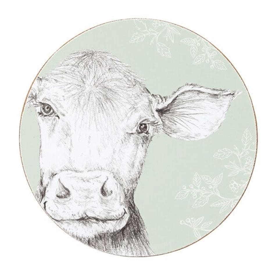 image 1 of English Tableware Company Fieldview Farm Set of 4 Round Coasters