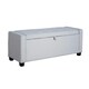 image 2 of Malmo Lift-Up Storage Ottoman Chest Box Grey