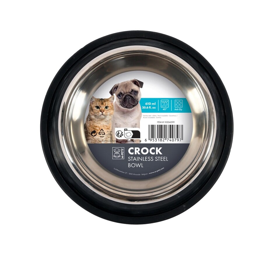 image 1 of M-PETS CROCK Stainless Steel Bowl - XS