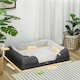 image 3 of PawHut Dog Bed Calming Pet Bed Dog Mattress for Medium Dogs - Charcoal Grey