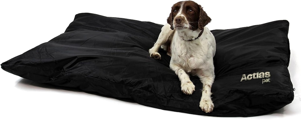 image 1 of Actiaspet - Large Waterproof Dog Bed (Black, X Large)