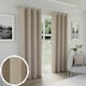 image 1 of Austin Natural Blackout Curtains 46 x 90 inch (117 x 229 cm) 100% Blackout Eyelet Thermal Noise Reducing Curtains for Bedroom and Living Room