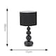 image 7 of ValueLights Marissa Black Stacked Ball Table Lamp Light