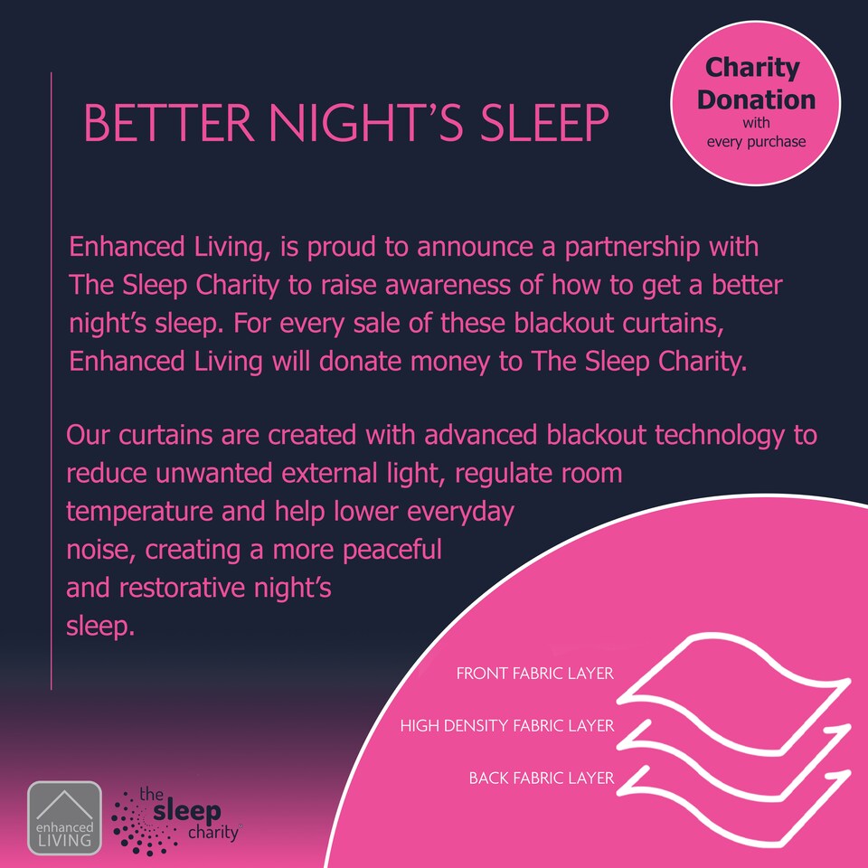 image 1 of Enhanced Living Austin Blackout, Thermal Blush Curtains with Eyelet Header (PAIR) - 46x54 inch (117x137cm)